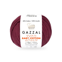 Пряжа Gazzal Baby Cotton XL | Газзал Бебі Коттон ХЛ 3442 вишня