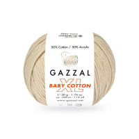 Пряжа Gazzal Baby Cotton XL | Газзал Бебі Коттон ХЛ 3445 бежевий