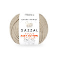 Пряжа Gazzal Baby Cotton XL | Газзал Бебі Коттон ХЛ 3446 сіро-бежевий