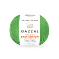 Пряжа Gazzal Baby Cotton XL | Газзал Бебі Коттон ХЛ 3448 зелене яблуко