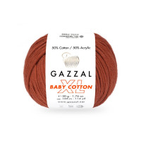 Пряжа Gazzal Baby Cotton XL | Газзал Бебі Коттон ХЛ 3453 теракот