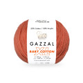 Пряжа Gazzal Baby Cotton XL | Газзал Бебі Коттон ХЛ 3454 цегляний
