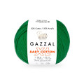 Пряжа Gazzal Baby Cotton XL | Газзал Бебі Коттон ХЛ 3456 соковито-зелений