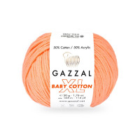 Пряжа Gazzal Baby Cotton XL | Газзал Бебі Коттон ХЛ 3465 персиковий