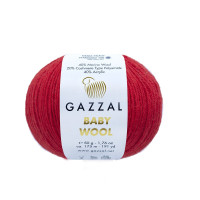 Пряжа Gazzal Baby Wool | Газзал Бебі Вул 811 червоний