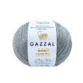 Пряжа Gazzal Baby Wool | Газзал Бебі Вул 818 сірий