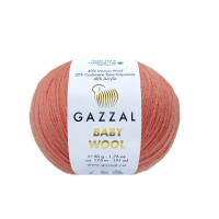 Пряжа Gazzal Baby Wool | Газзал Бебі Вул 819 корал
