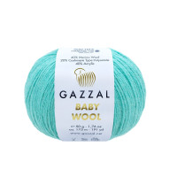 Пряжа Gazzal Baby Wool | Газзал Бебі Вул 820 бірюза