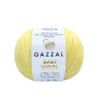 Пряжа Gazzal Baby Wool | Газзал Бебі Вул 833 лимон
