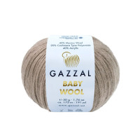 Пряжа Gazzal Baby Wool | Газзал Бебі Вул 835 мокко