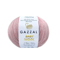 Пряжа Gazzal Baby Wool | Газзал Бебі Вул 845 пудра