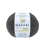 Пряжа Gazzal Baby Wool XL | Газзал Бебі Вул ХЛ 803 чорний