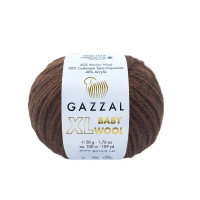 Пряжа Gazzal Baby Wool XL | Газзал Бебі Вул ХЛ 807 шоколад