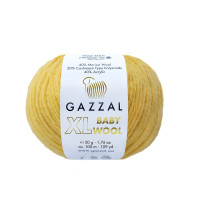Пряжа Gazzal Baby Wool XL | Газзал Бебі Вул ХЛ 812 жовтий