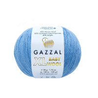 Пряжа Gazzal Baby Wool XL | Газзал Бебі Вул ХЛ 813 блакитний