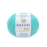 Пряжа Gazzal Baby Wool XL | Газзал Бебі Вул ХЛ 820 бірюза