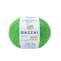Пряжа Gazzal Baby Wool XL | Газзал Бебі Вул ХЛ 821 салат