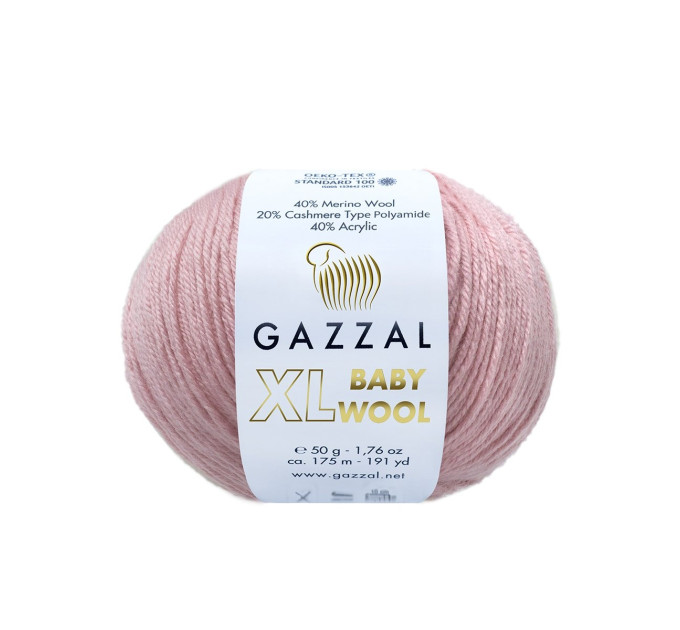 Пряжа Gazzal Baby Wool XL | Газзал Бебі Вул ХЛ 828 троянда