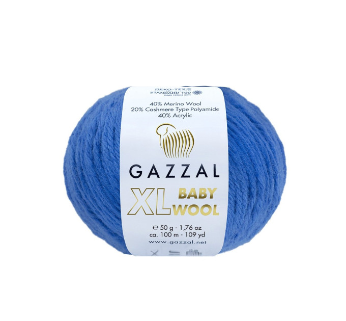 Пряжа Gazzal Baby Wool XL | Газзал Бебі Вул ХЛ 830 волошка
