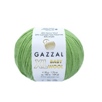 Пряжа Gazzal Baby Wool XL | Газзал Бебі Вул ХЛ 838 салат