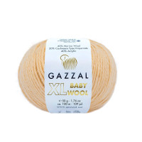 Пряжа Gazzal Baby Wool XL | Газзал Бебі Вул ХЛ 839 вершково-бежевий