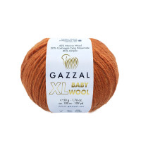 Пряжа Gazzal Baby Wool XL | Газзал Бебі Вул ХЛ 841 теракот