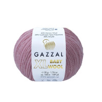 Пряжа Gazzal Baby Wool XL | Газзал Бебі Вул ХЛ 845 пудра
