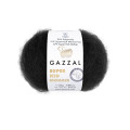 Пряжа Gazzal Super Kid Mohair/Газзал Супер Кід Мохер 64409 чорний