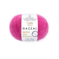 Пряжа Gazzal Super Kid Mohair/Газзал Супер Кід Мохер 64421 фуксія