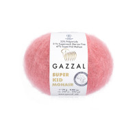 Пряжа Gazzal Super Kid Mohair/Газзал Супер Кід Мохер 64430 троянда