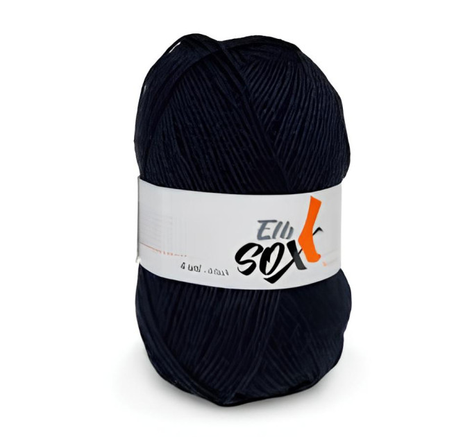 Пряжа для шкарпеток GGH Elb Sox - 4 Uni | ДжиДжиАш Ельб Сокс - 4 Уні 002 чорний