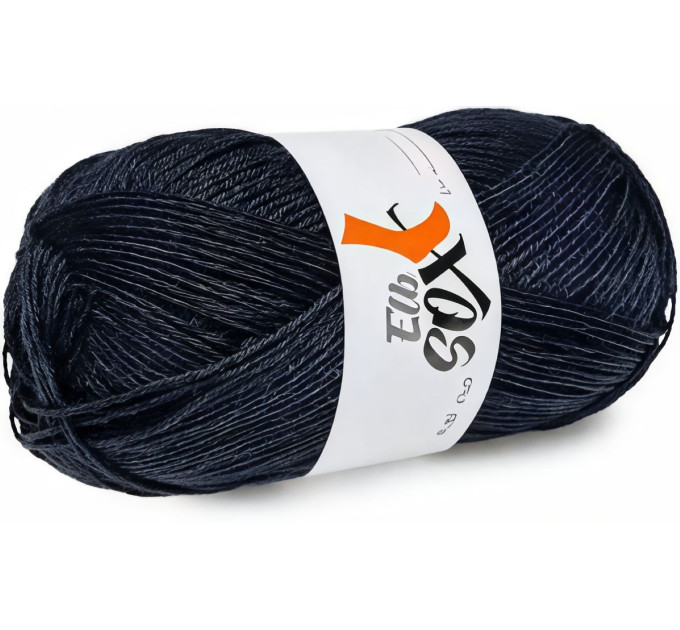 Пряжа для шкарпеток GGH Elb Sox - 4 Uni | ДжиДжиАш Ельб Сокс - 4 Уні 009 темно синій