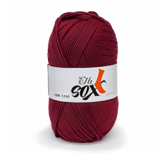 Пряжа для шкарпеток GGH Elb Sox - 4 Uni | ДжиДжиАш Ельб Сокс - 4 Уні 010 червоний