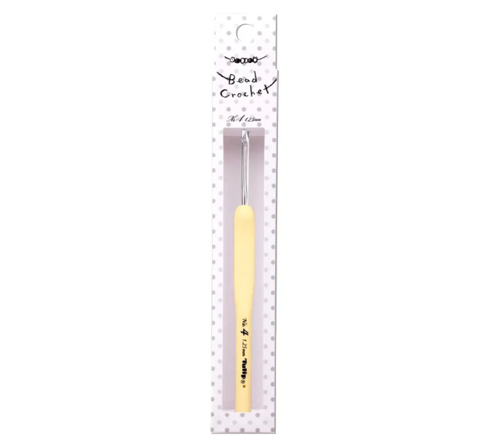 Гачок для в'язання з бісером Tulip Sucre 1,25 мм х 14 см (№4) TB13-4e