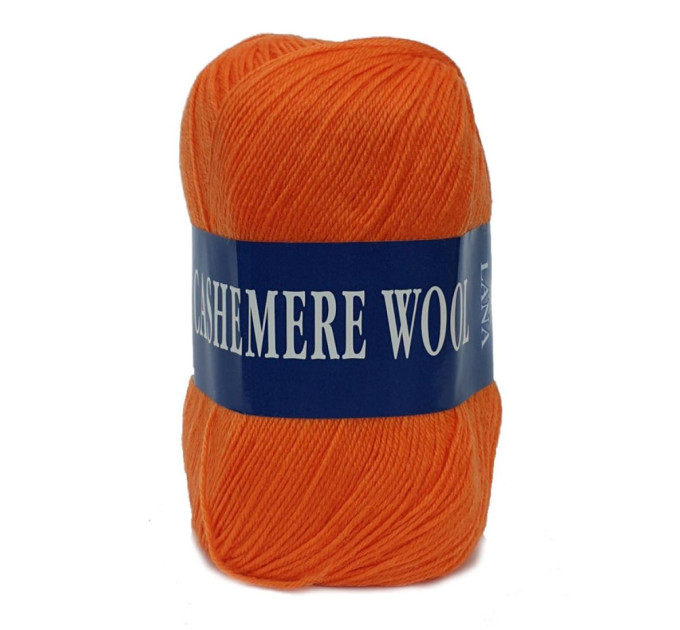 Пряжа Lana Cashemere Wool | лана кашемір вул 1031 помаранчевий