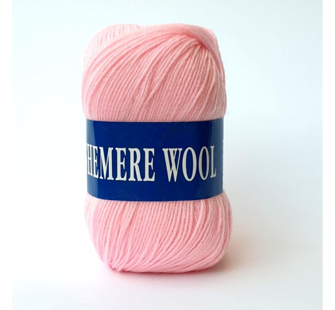 Пряжа Lana Cashemere Wool | лана кашемір вул 1038 світло рожевий
