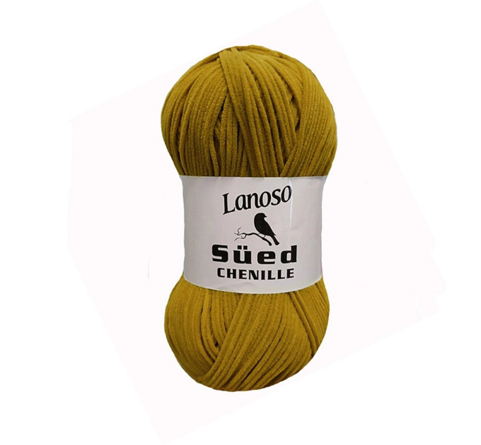 Пряжа Lanoso Sued Chenille (Ланосо Суед Шеніл) 912 олива