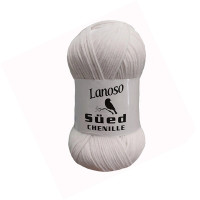 Пряжа Lanoso Sued Chenille (Ланосо Суед Шеніл) 955 білий