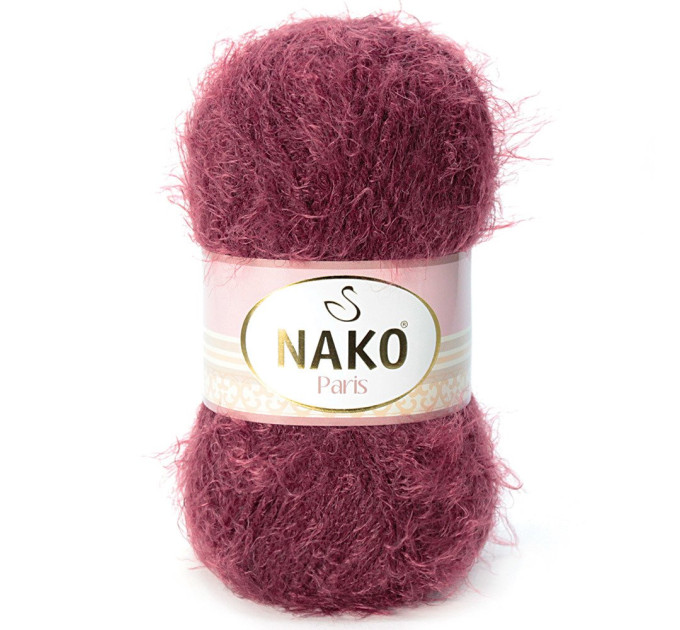 Пряжа Nako Paris (Нако Париж) 11273 бордовий