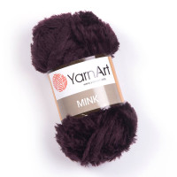 Пряжа YarnArt Mink 342 бордово-коричневий