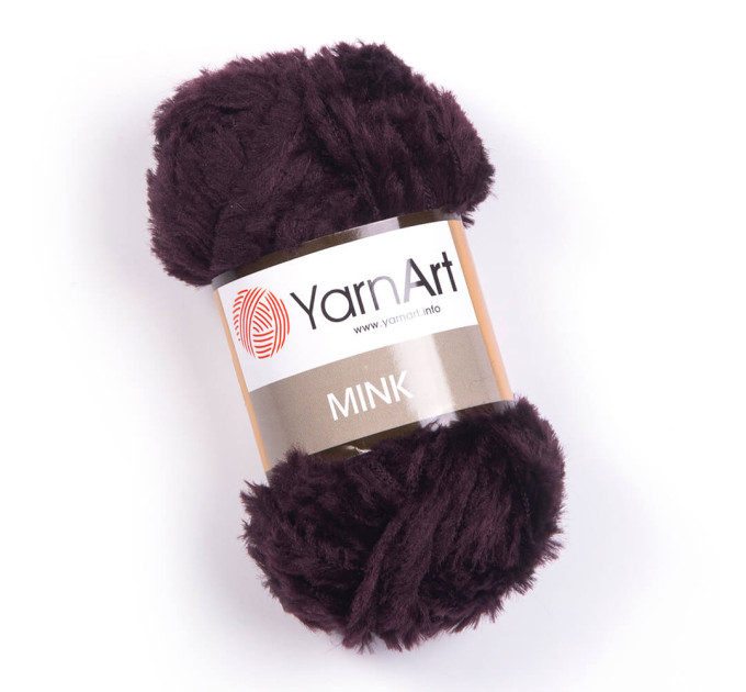 Пряжа YarnArt Mink (ЯрнАрт Мінк) 342 бордово-коричневий