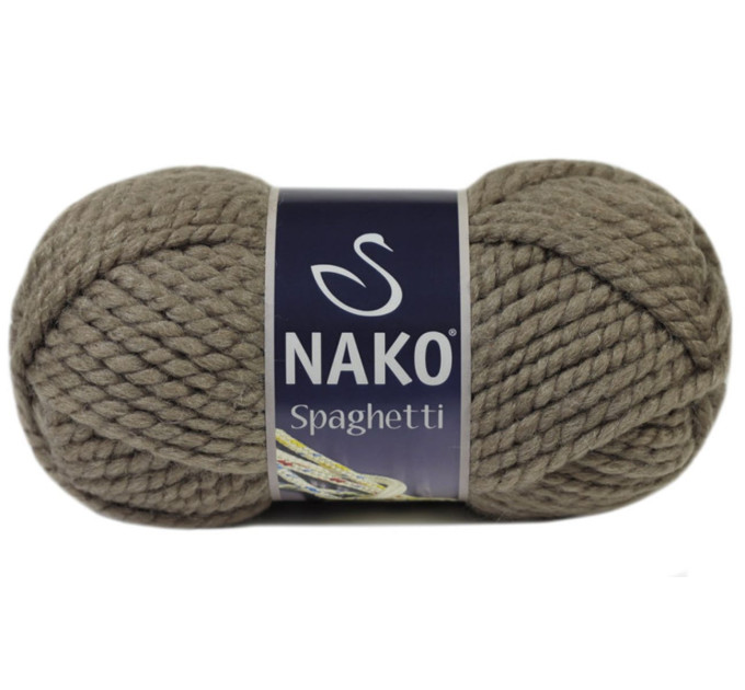 Пряжа Nako Spaghetti | Нако Спагетті 6577  темный беж