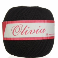 Пряжа Бавовняна Romanofir Olivia 1201 чорний