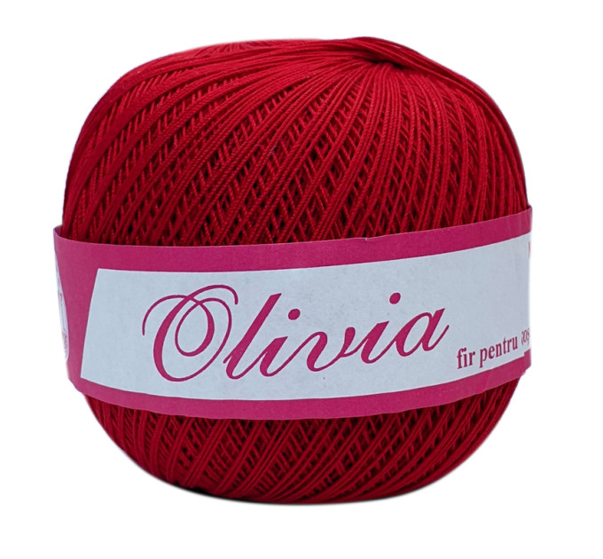 Пряжа Бавовняна Romanofir Olivia 1333 рубін