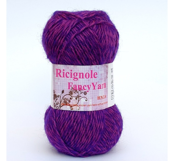Пряжа Ricignole Fancy Yarn HM2.6 267 фіолетовий меланж