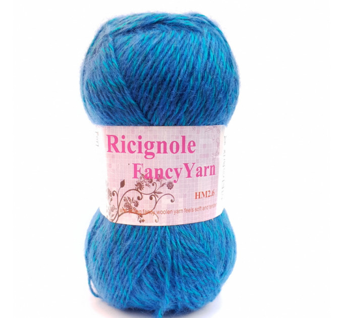 Пряжа Ricignole Fancy Yarn HM2.6 271 бірюзовий меланж