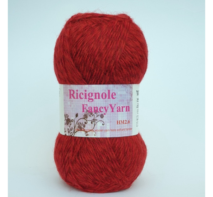Пряжа Ricignole Fancy Yarn HM2.6 274 червоно-бордовий меланж