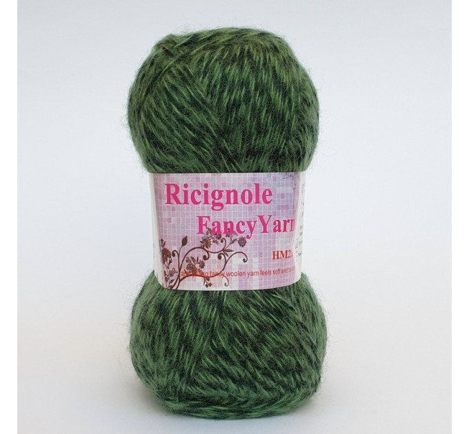 Пряжа Ricignole Fancy Yarn HM2.6 277 зелений меланж