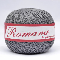Пряжа Бавовняна Romanofir Romana 1284 мокрий асфальт