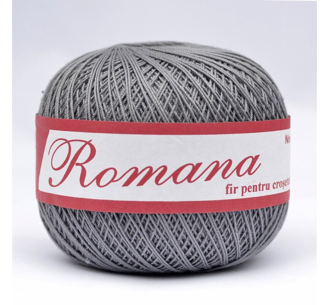 Пряжа Бавовняна Romanofir Romana 1284 мокрий асфальт